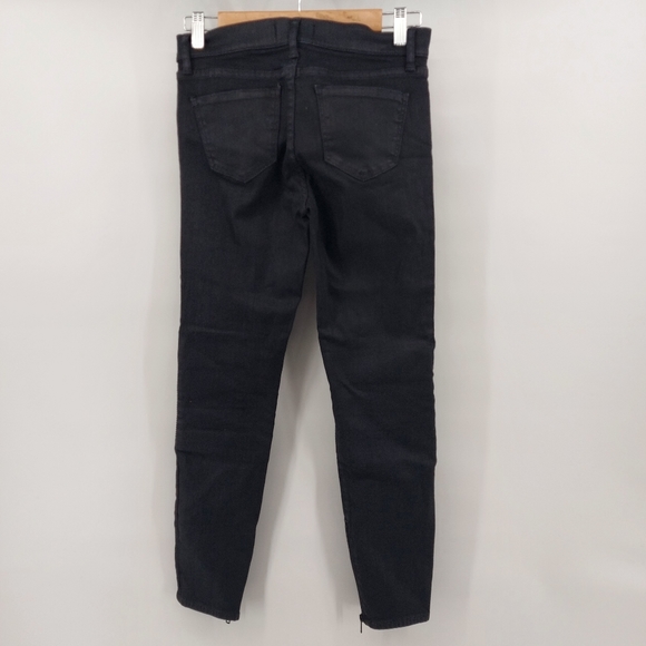Madewell Skinny Skinny Racetrack Moto Jeans Black - Picture 8 of 12